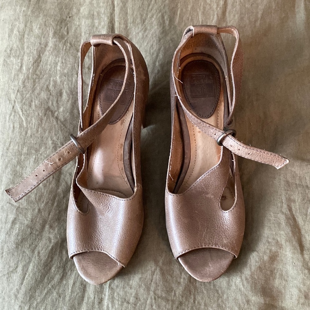 Frye leather heels